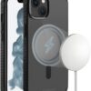 Vivanco Mag Solid Elite Cover für iPhone 14 transparent/schwarz