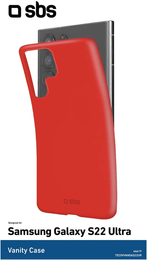 sbs Vanity Cover für Galaxy S22 Ultra rot