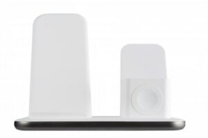Xtorm 3-in-1 drahtlos Ladestation für iPhone/Apple Watch/AirPods weiß/grau