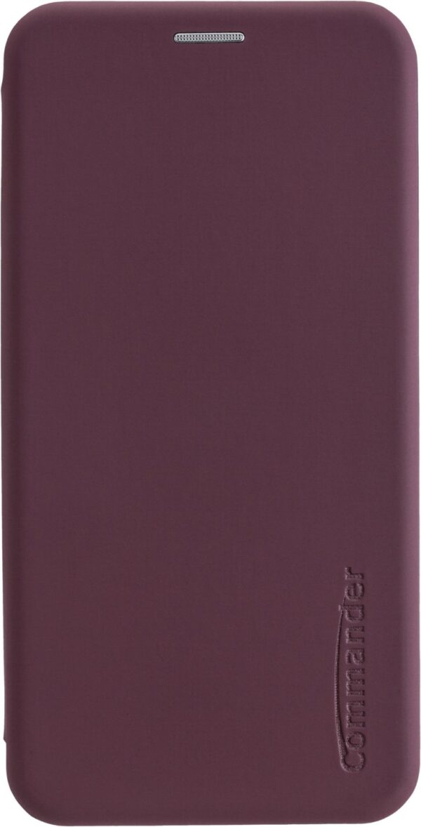 Commander Book Case CURVE für Galaxy A21s soft touch bordeaux