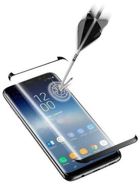 Cellular Line Curved Schutzglas für Galaxy S9 schwarz