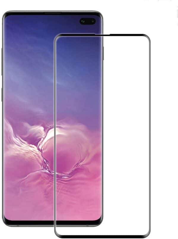 Vivanco SPGLASVVGS10PBK_FS Schutzglas für Galaxy S10+ transparent