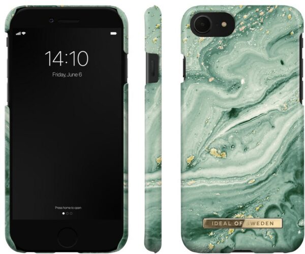 iDeal of Sweden Fashion Case für iPhone 6/6s/7/8/SE mint swirl marble