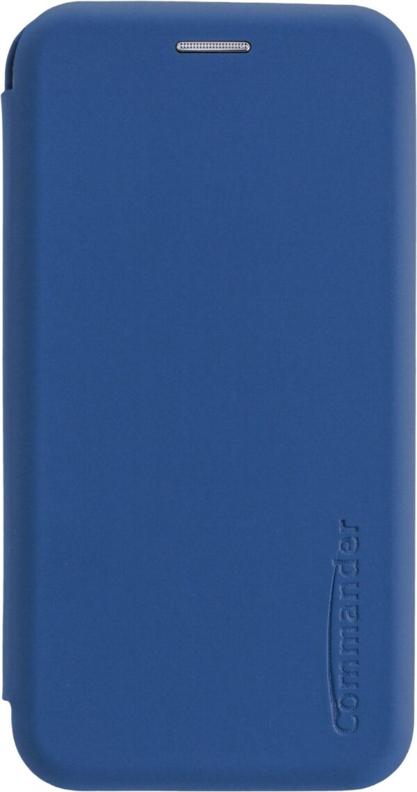Commander CURVE Book Case DELUXE für Motorola Edge 30 Neo soft touch maritim blue