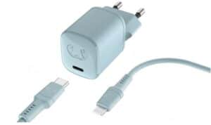 Fresh ´n Rebel USB-C Mini Charger (20W) inkl. Lightning Kabel (2m) Dusky Blue