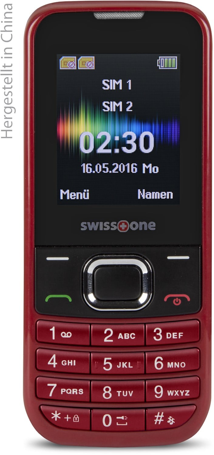 Swisstone SC 230 Tasten Handy rot