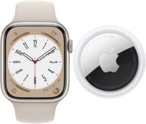 Apple Watch Series 8 (45mm)+AirTag Smartwatch polarstern