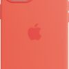 Apple Silikon Case mit MagSafe für iPhone 12 Pro Max zitruspink