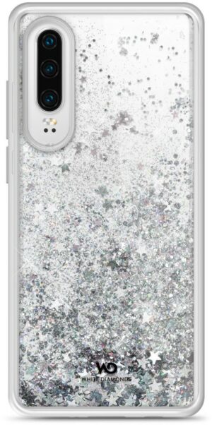 White Diamonds Cover Sparkle für Huawei P30 silver stars