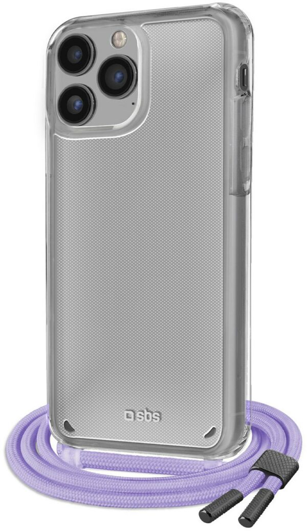 sbs Necklace Case für iPhone 14 Pro violett