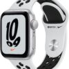 Apple Watch Nike SE (40mm) GPS mit Nike Sportarmband silber/pure platinum/schwarz