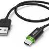 Hama USB Type-C Kabel mit LED (1m) schwarz