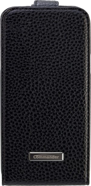 Commander Premium DeLuxe vertikal (Leder) für Galaxy S5 mini schwarz
