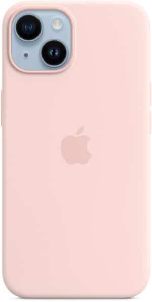 Apple Silikon Case mit MagSafe für iPhone 14 kalkrosa