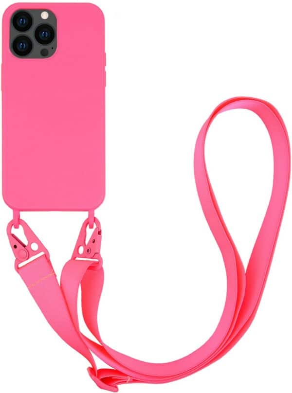 Vivanco Necklace Cover für iPhone 13 Pro Max pink