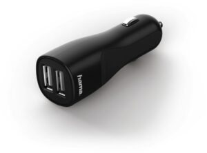 Hama Auto-Detect USB-KFZ-Ladeadapter schwarz 2-fach