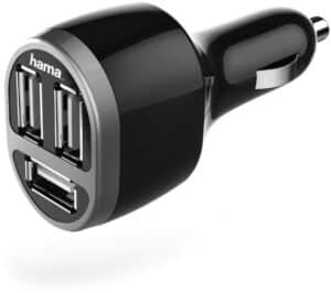 Hama Kfz-Ladegerät 3-fach USB schwarz