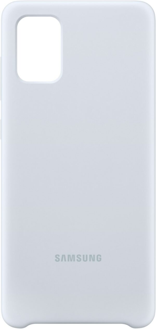 Samsung Silicone Cover für Galaxy A71 silber