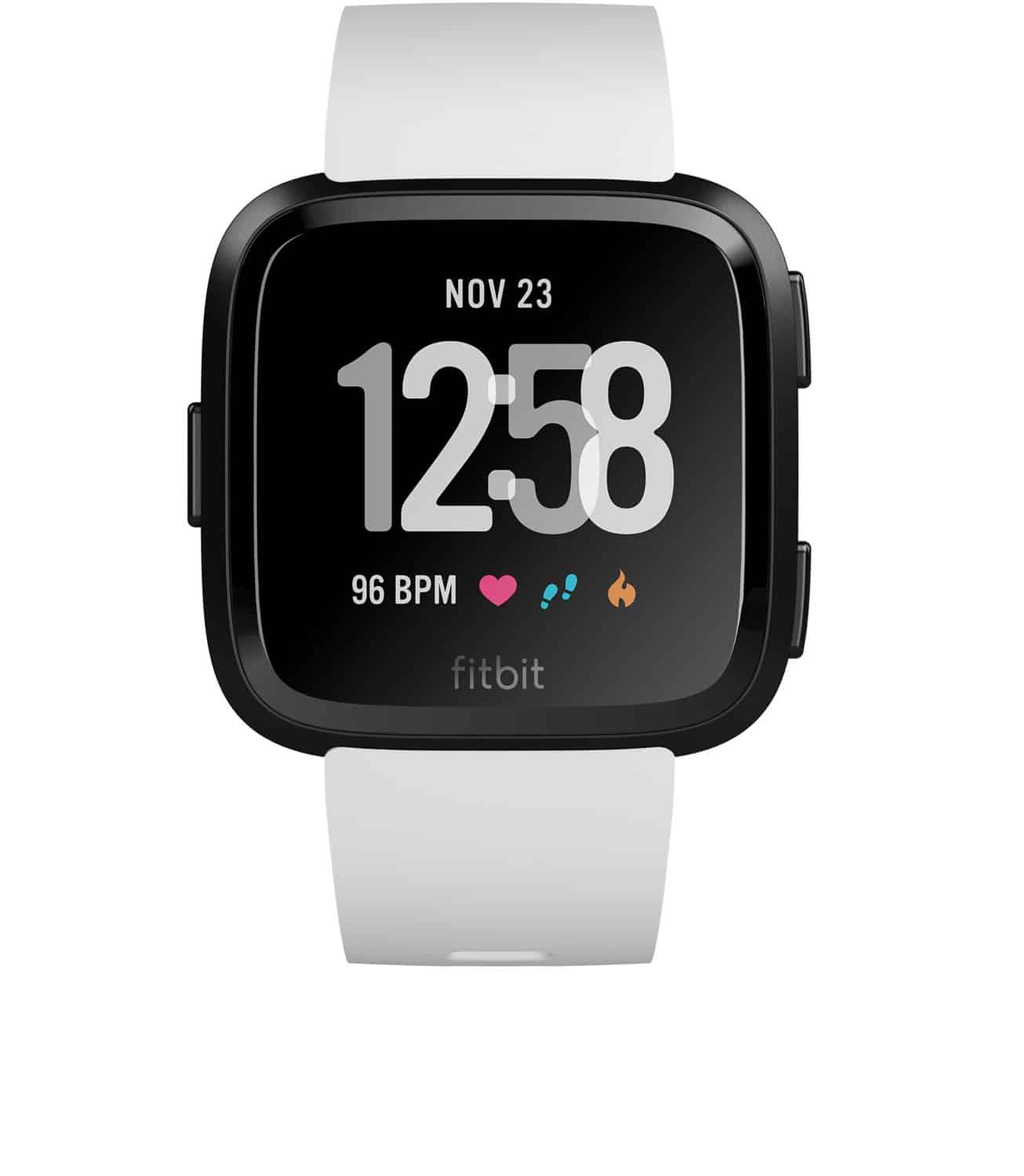Fitbit Versa Smartwatch white/black aluminium