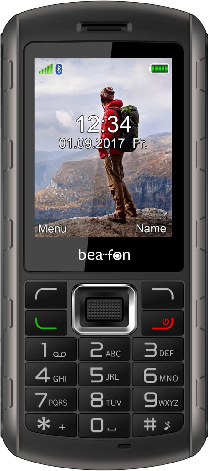 Bea-fon AL560 Tasten Handy schwarz/silber