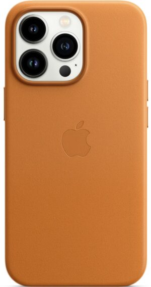 Apple Leder Case mit MagSafe für iPhone 13 Pro goldbraun