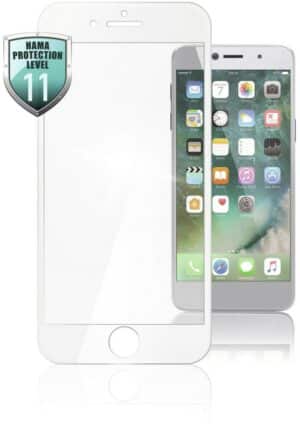 Hama 3D-Full-Screen-Schutzglas für iPhone 6/7/8 weiß