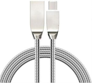 Felixx Premium Daten-/Ladekabel Metall USB>Type-C (1m) silber