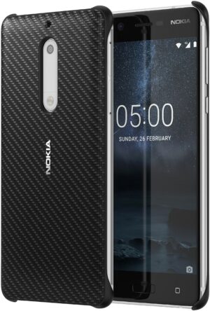 Nokia Carbon Fibre Design Case CC-803 für Nokia 5 onyx black