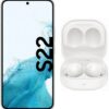 Samsung Galaxy S22 (128GB) Smartphone phantom white inkl. Galaxy Buds2