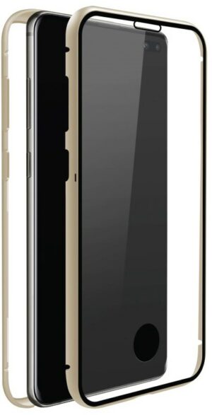 White Diamonds Cover 360° Glass für Galaxy S10 gold