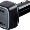 Vivanco CCVVDUALUSBPD54W (54W) KFZ-Ladegerät schwarz
