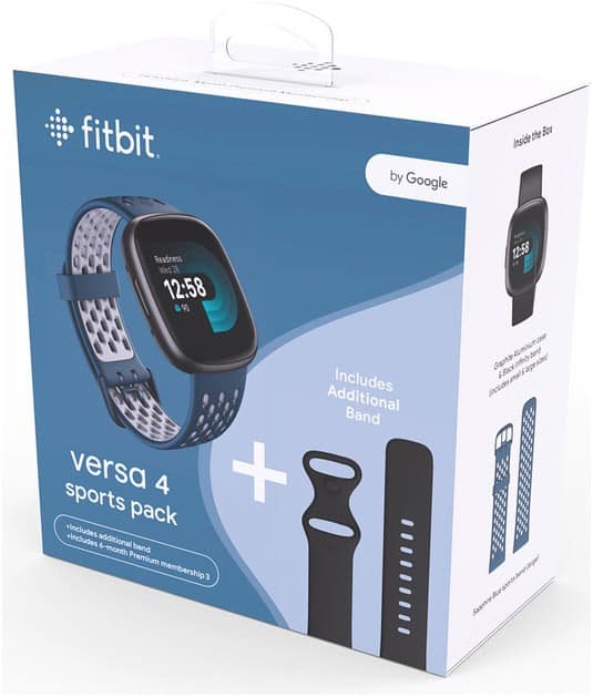 Fitbit Versa 4 Smartwatch Bundle