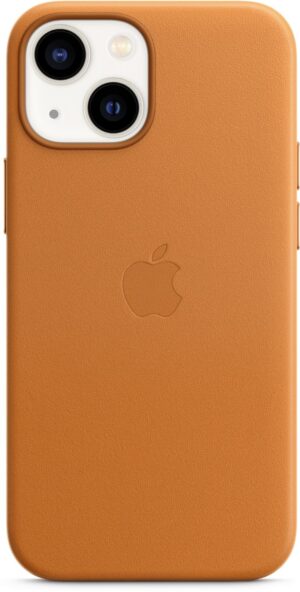 Apple Leder Case mit MagSafe für iPhone 13 mini goldbraun