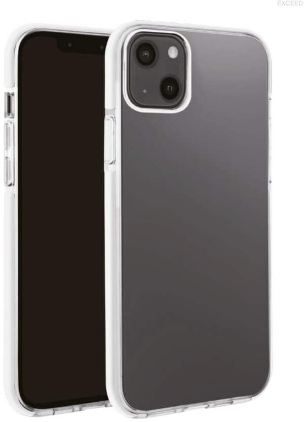 Vivanco Rock Solid Cover für iPhone 13 mini transparent/weiß