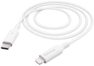 Hama Ladekabel USB-C>Lightning (1m) weiß