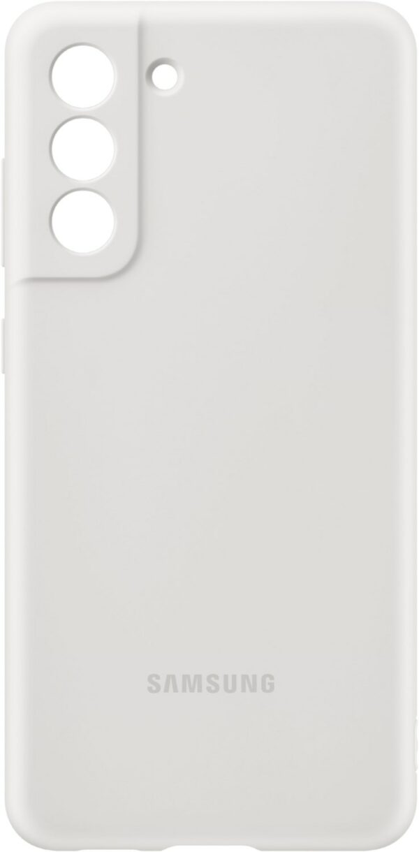 Samsung Silicone Cover für Galaxy S21 FE 5G weiß