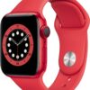 Apple Watch Series 6 (40mm) GPS+4G (PRODUCT)RED mit Sportarmband rot