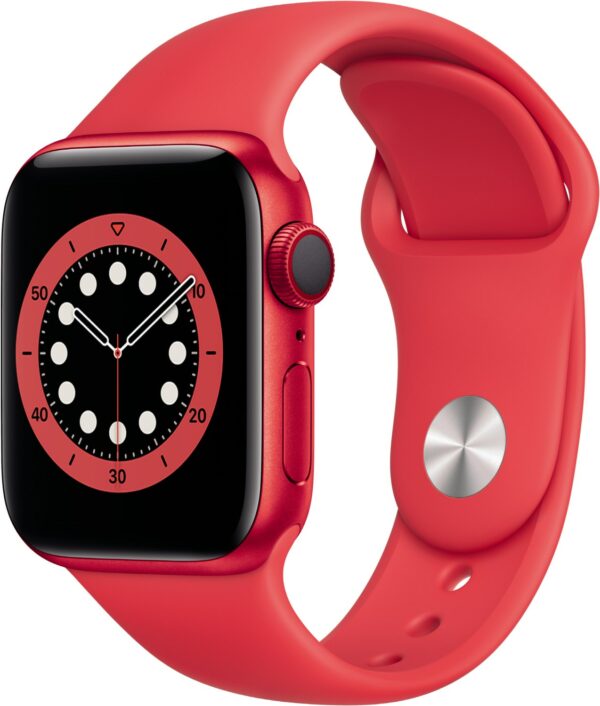 Apple Watch Series 6 (40mm) GPS+4G (PRODUCT)RED mit Sportarmband rot