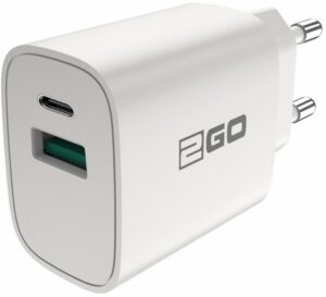 2Go USB/USB Type-C Ladegerät (20W) weiß