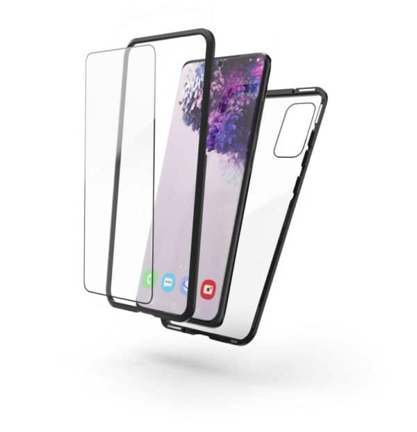 Hama Magnetic/Displayglas Cover für Galaxy S20+ 5G schwarz/transparent
