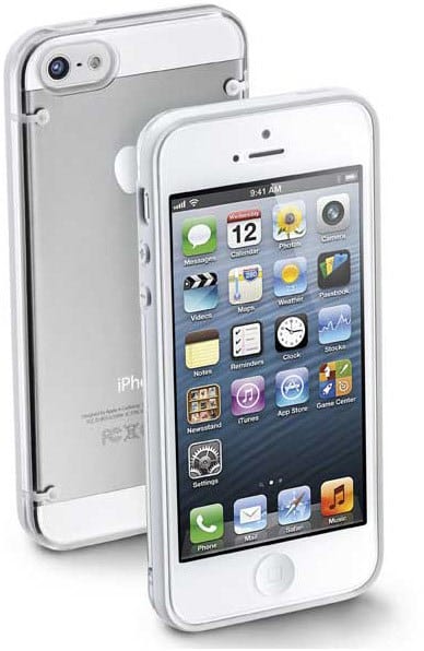 Cellular Line Bumper Plus für iPhone 5 Schutz-/Design-Covers weiß