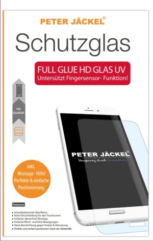 Peter Jäckel Full Display HD Glass Full Glue für Galaxy S20 transparent