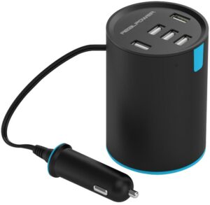 RealPower Car Charger Tube 5 schwarz
