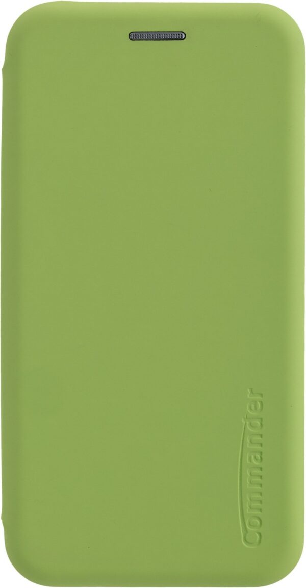 Commander Book Case CURVE Soft Touch für iPhone X/XS grün