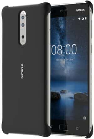 Nokia Soft Touch Case CC-801 für Nokia 8 schwarz