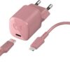 Fresh ´n Rebel USB-C Mini Charger (18W) Ladegerät inkl. Lightning Kabel (1