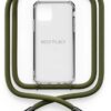 Necklacy Necklace Case für iPhone 12 mini dark olive