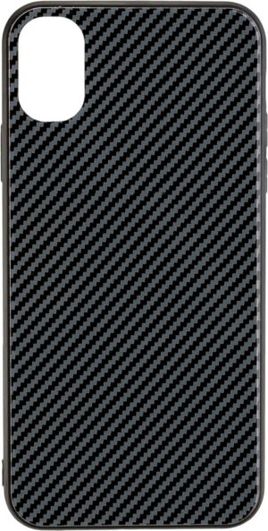 Commander Glas Back Cover CARBON Design für Galaxy A51 schwarz