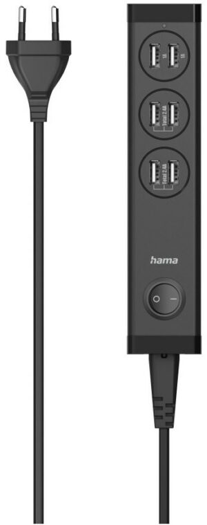 Hama USB-Mehrfach-Ladegerät 6Ports (34W) für Tablets und Smartphones