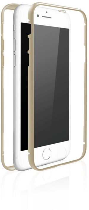 White Diamonds Cover 360° Glass für iPhone 7/8 gold